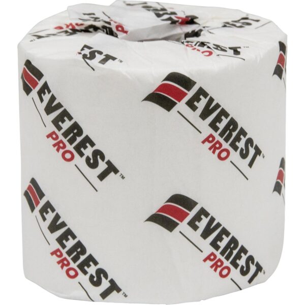 Everest Pro Toilet Paper, 2 Ply, 500 Sheets/Roll, 125' Length, White