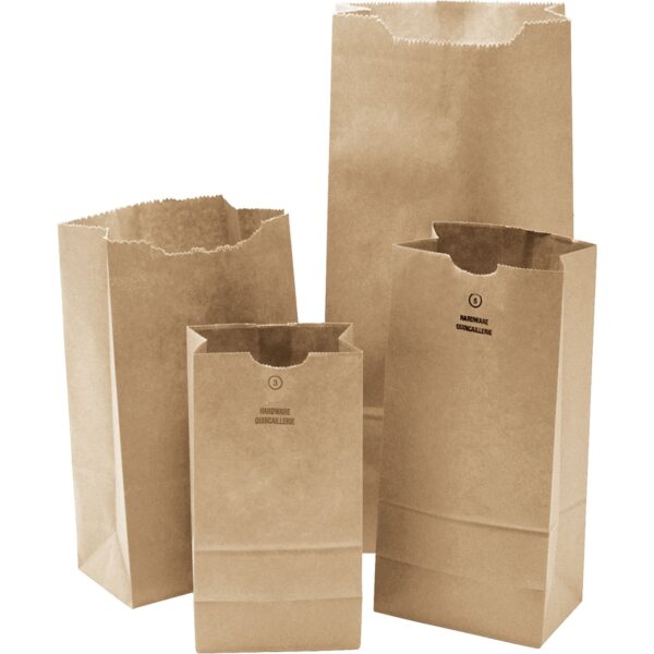 Paper Bags, Paper, 4-3/16" W x 8-0/0" L