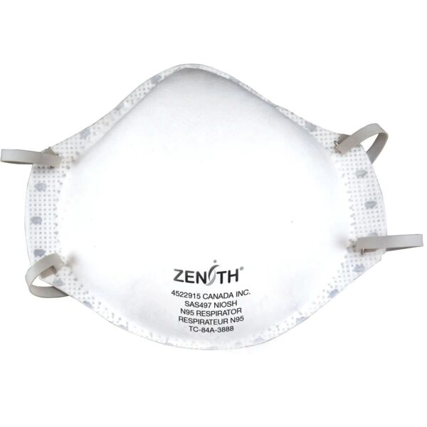 Disposable Particulate Respirators, N95, NIOSH Certified, Medium/Large Box of 20