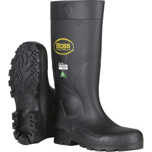 Dynamic™ Boss® Full Safety Boot, PVC, Steel Toe, Puncture Resistant Sole