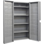 Deep Door Combination Cabinets, 38" W x 24" D x 72" H, Grey