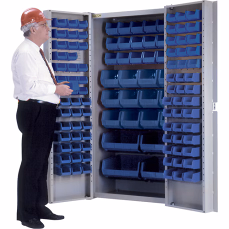 Deep-Door Combination Cabinet, 38" W x 24" D x 72" H, 36 Shelves