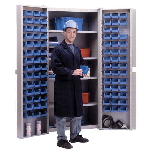 Deep-Door Combination Cabinet, 38" W x 24" D x 72" H, 4 Shelves