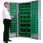 Deep-Door Combination Cabinet, 38" W x 24" D x 72" H, 36 Shelves