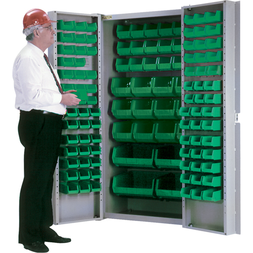 Deep-Door Combination Cabinet, 38" W x 24" D x 72" H, 36 Shelves