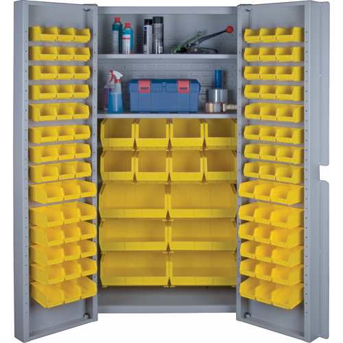 Deep Door Combination Cabinets, 38" W x 24" D x 72" H, Grey