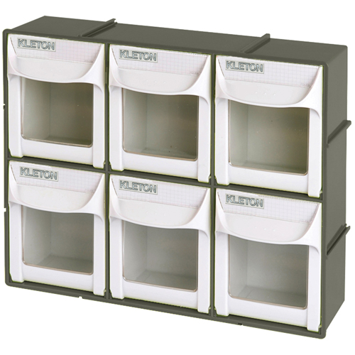 Heavy-Duty Tilt Bin, 11-3/4" W x 3-1/2" D x 9-3/4" H, 6 Drawers