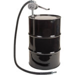 Rotary Lobe Type Drum Pump, Aluminum/Steel, Fits 55 Gal., 1 liter per revolution