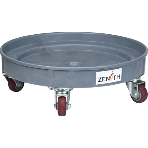 Leak Containment Drum Dolly, 24.25" dia. X 7.625" H, 1.5 US Gal. Spill Cap.