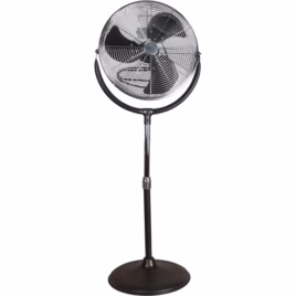 High-Velocity Pedestal Fan, Commercial, 3 Speed, 20″ Diameter