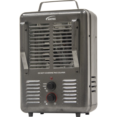 Portable Utility Heater, Fan, Electric, 5120 BTU