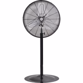 Non-Oscillating Pedestal Fan, Heavy-Duty, 2 Speed, 24″ Diameter