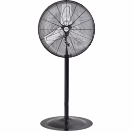 Oscillating Pedestal Fan, Heavy-Duty, 2 Speed, 24″ Diameter