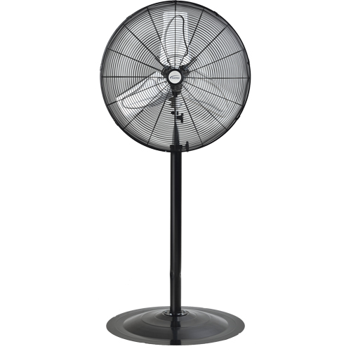 Oscillating Pedestal Fan, Heavy-Duty, 2 Speed, 24" Diameter