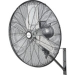 Oscillating Wall Fan, Industrial, 24" Dia., 2 Speeds