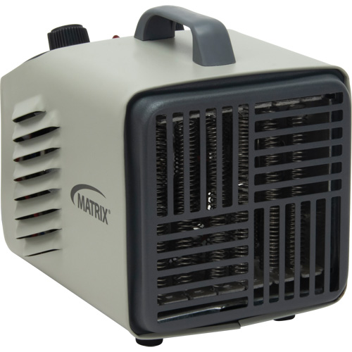 Personal Metal Shop Electric Heater with Thermostat, Fan, 120 V