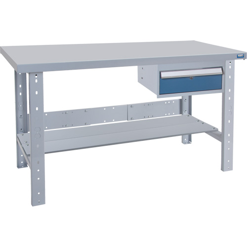 Heavy-Duty Modular Bench, 48" W x 24" D x 2500 lbs. Capacity