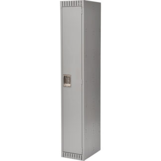 Lockers, 12" x 18" x 72", Steel, Grey, Rivet (Assembled)
