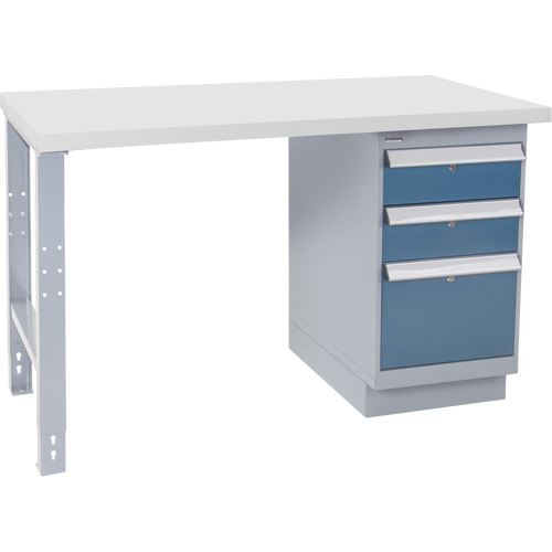Industrial Duty Workbench, 24" W x 60" D x 34" H, 1000 lbs. Capacity