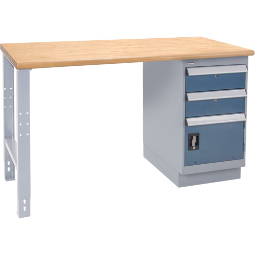 Industrial-Duty Workbench, Door w/ Drawer Combination, 1000 lbs Cap., 60" W x 30" D, 34" H