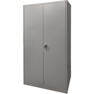 Storage Cabinet, Steel, 4 Shelves, 78" H x 36" W x 24" D, Grey