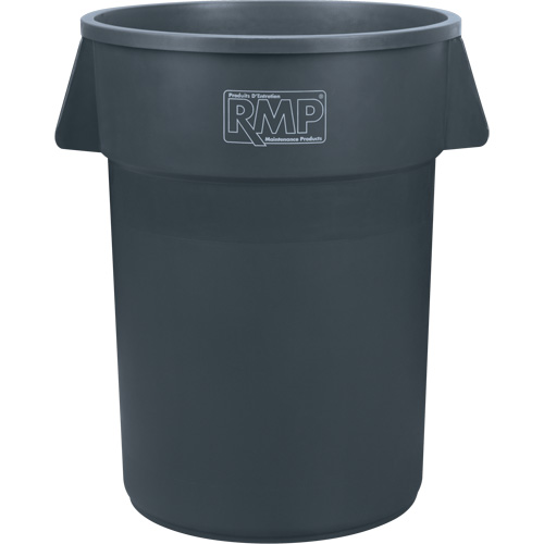 Garbage Bin, Polyethylene, 44 US gal.