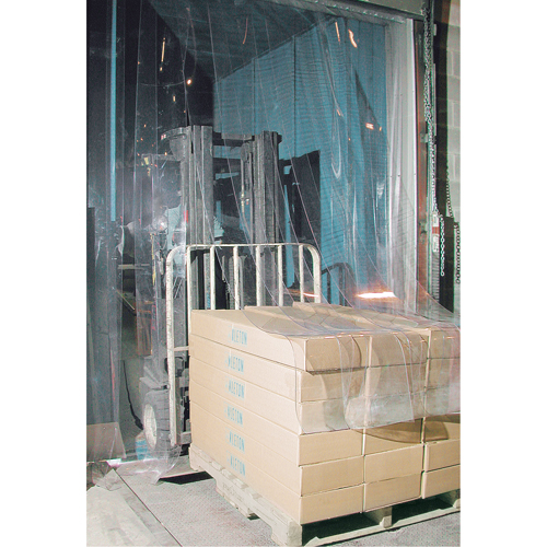 Strip Curtain Doors, 8' x 8' Door Opening, 12" Strip Width, 0.120" Strip Thickness