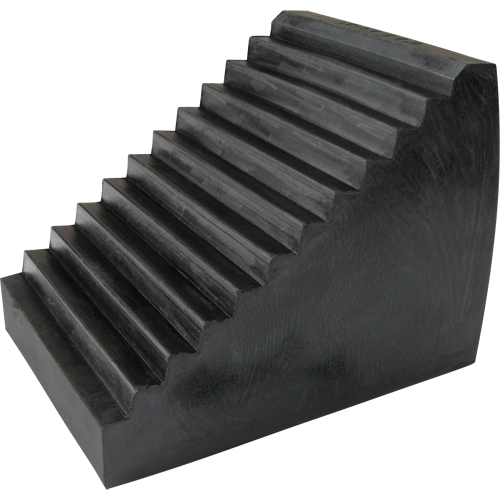 Wheel Chock, 9-1/2" x 6-1/2" x 7-1/2", Black