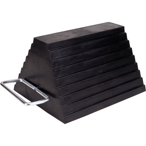 Wheel Chock, 9" x 8" x 6", Black