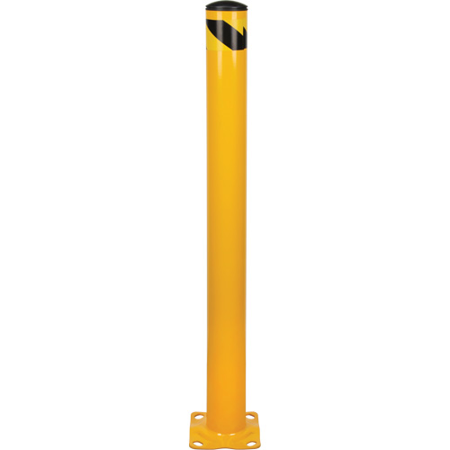 Bollard, Steel, 48" H x 4-1/2" W, Yellow