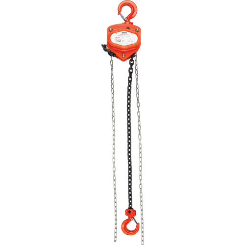 Chain Hoist, 10' Lift, 10000 lbs. (5 tons) Capacity, Alloy Steel Chain