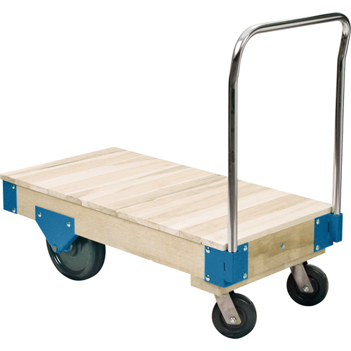 Platform Trucks - All Wood Deck Platform Trucks, 72" L x 36" W, 3000 lbs. Capacity, Nylon Casters