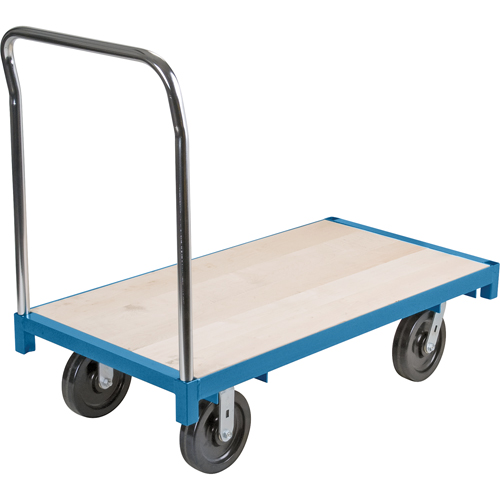 Heavy-Duty Platform Truck, 96" L x 48" W, 2500 lbs. Capacity, Nylon Casters