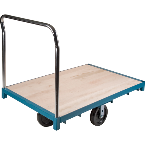 Heavy-Duty Platform Truck, 96" L x 48" W, 2500 lbs. Capacity, Nylon Casters
