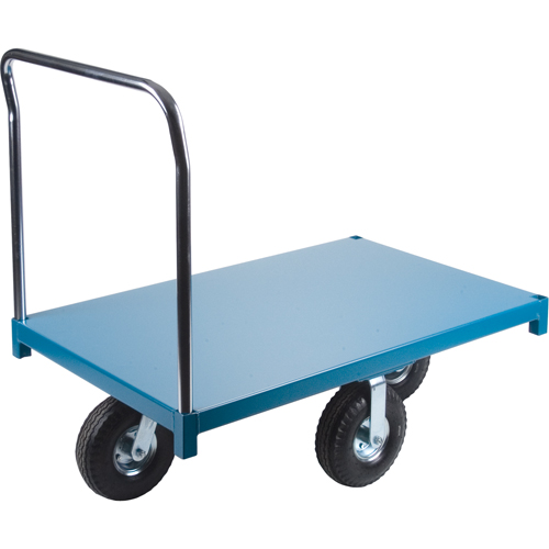 Heavy-Duty Platform Truck, 48" L x 30" W, 1200 lbs. Capacity, Pneumatic Casters