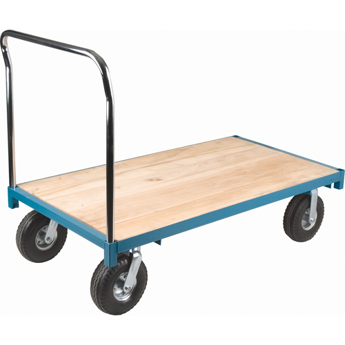 Heavy-Duty Platform Truck, 48" L x 30" W, 1200 lbs. Capacity, Pneumatic Casters