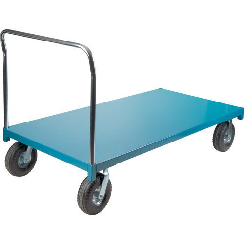 Heavy-Duty Platform Truck, 96" L x 48" W, 1200 lbs. Capacity, Pneumatic Casters
