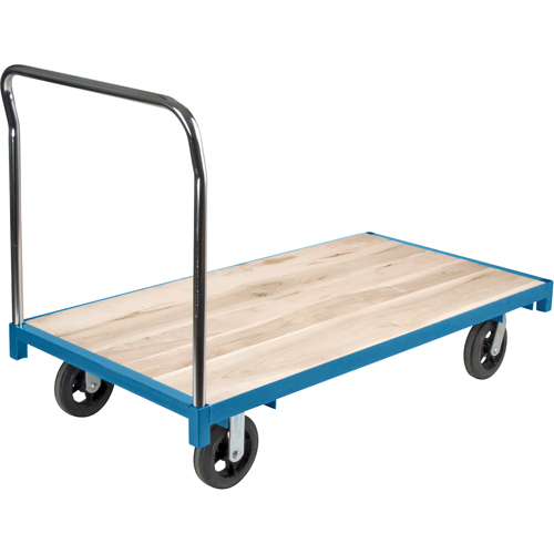 Heavy-Duty Platform Truck, 60" L x 30" W, 2000 lbs. Capacity, Rubber Casters