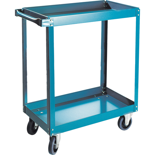 Shelf Carts , 2 Tiers, 24" W x 36" H x 36" D, 900 lbs. Capacity
