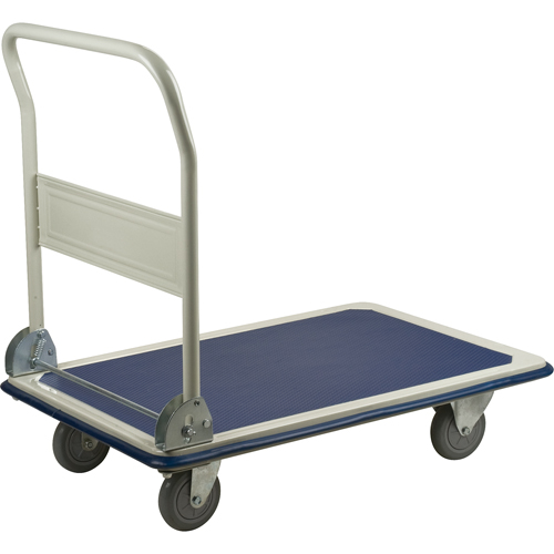 Folding Handle Platform Trucks, Steel, 660 lbs., 35" L x 23" W, 33" High