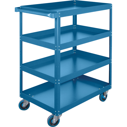 Shelf Carts , 4 Tiers, 24" W x 61" H x 48" D, 900 lbs. Capacity
