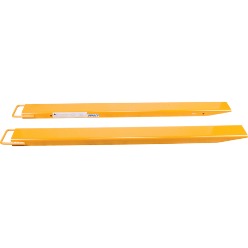 Fork Extensions, 96" L x 6" W, For Fork Width of 5"