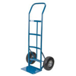 All-Welded Hand Truck, Continuous Handle, Steel, 48" Height, 600 lbs. Capacity
