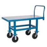 Elevated Platform Trucks, 60" L x 30" W, 1000 lbs. Capacity, Pneumatic Casters