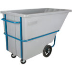 Tilt Truck, Polyethylene, 1.1 cu. yd., 2000 lbs. Load Capacity