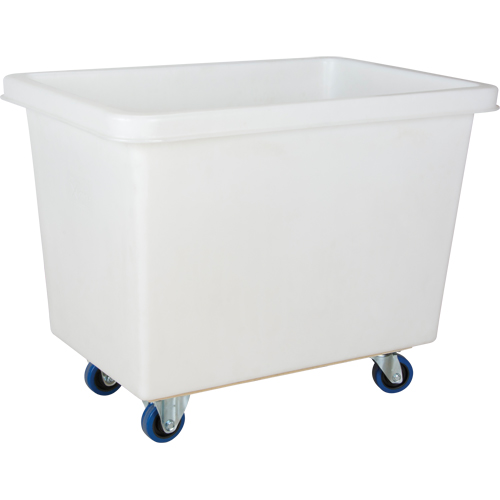 Tapered Wall Box Truck, White Polyethylene, 39" L x 27" W x 31" H, 12 cu. ft. Volume, 600 lbs. Capacity