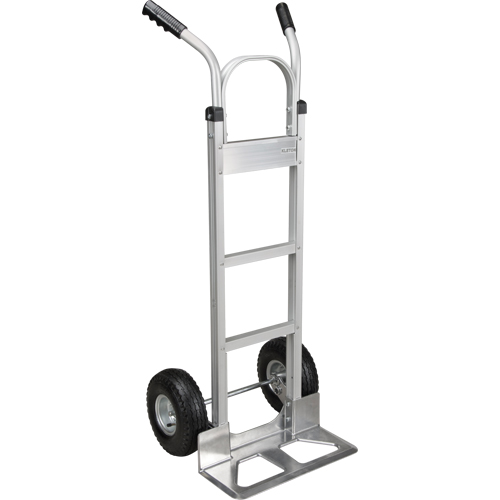 Knocked Down Hand Truck, Dual Handle, Aluminum, 52" Height, 500 lbs. Capacity