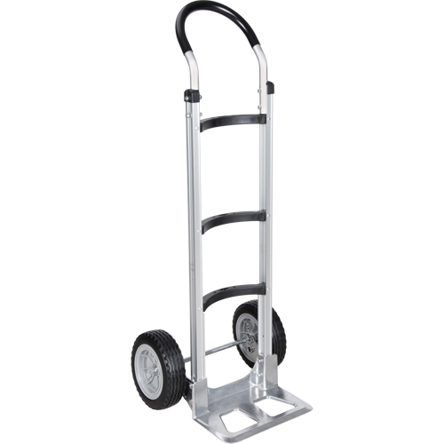 Knocked Down Hand Truck, Continuous Handle, Aluminum, 52" Height, 500 lbs. Capacity