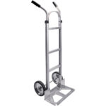 Knocked Down Hand Truck, Dual Handle, Aluminum, 52" Height, 500 lbs. Capacity