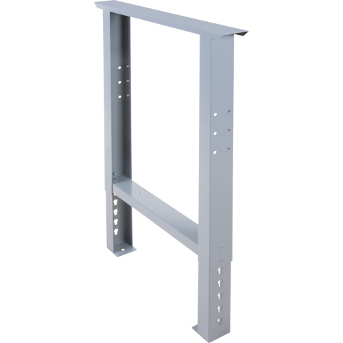 Industrial Duty Leg for Workbench, Steel, 24" D x 34" H, Single